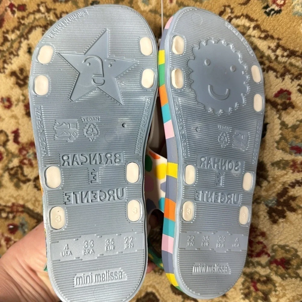 mini melissa pingpong & fabula girls shoes